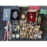 Collection of Ladies & Gentleman's Wristwatches, leather and bracelet straps, makes include
