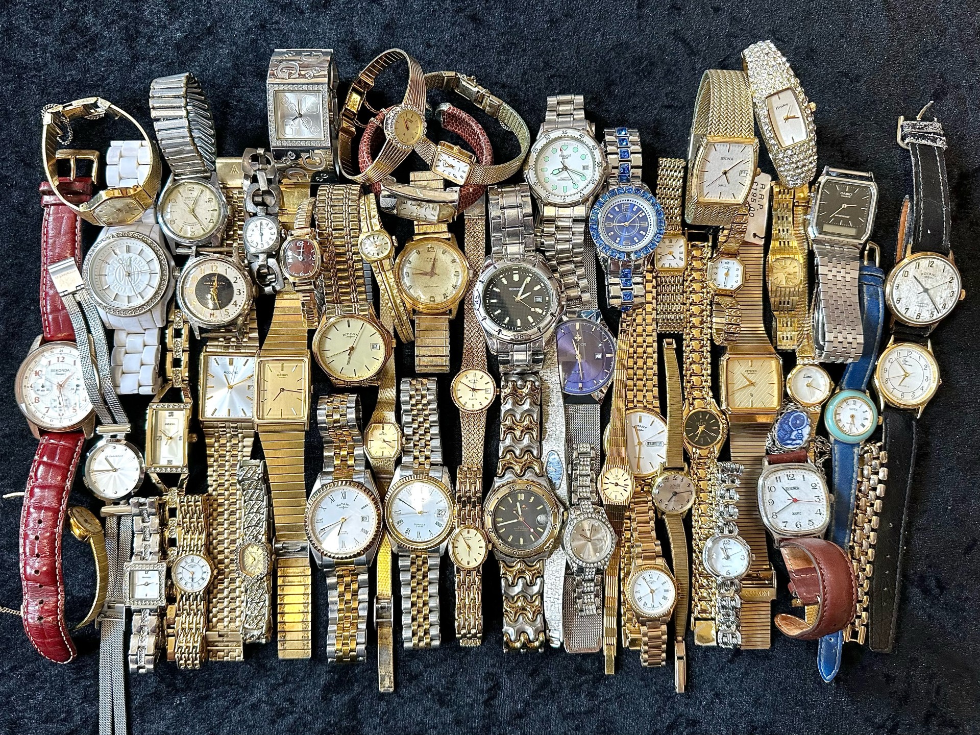 Collection of Ladies & Gentleman's Wristwatches, makes to include Rotary, Sekinda, Citizen,