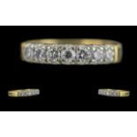 Ladies - Pleasing Quality 18ct Gold Diamond Set Ring. Full Hallmark to Interior of Shank. The Well