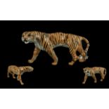 Beswick Hand Painted Wild Animal Figure ' Tigress ' model no 1486. designer Colin Melbourne.