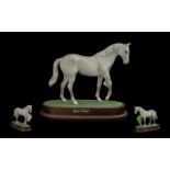 Royal Doulton Race Horse Figure On Stand