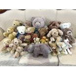 Box of Teddy Bears, including Gund, asso