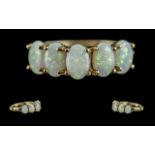 Ladies 9ct Gold Attractive 5 Stone Opal