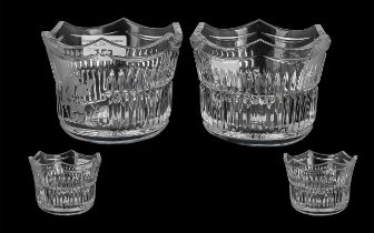 A Pair of Waterford Crystal Christmas Bo