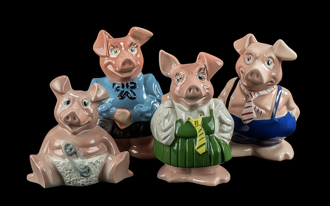 Set of Four Nat West Wade Piggy Banks, i