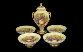 Aynsley Porcelain - Orchard Gold Fruit p