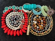 Collection Of Vintage Costume Jewellery