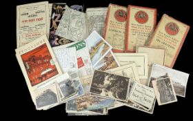 Mixed Bag of Postcards + Old Map Books,