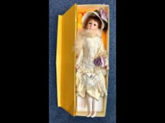 Large Modern China Faced Doll, dressed i