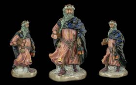 Royal Doulton Hand Painted Porcelain Figure ' Good King Wenceslas ' HN2118. Designer M. Davies.