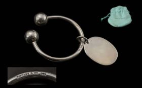 Tiffany & Co. Silver Key Holder in Tiffany pouch.