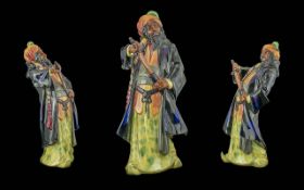 Royal Doulton Hand Painted Porcelain Figure ' Blue Beard ' HN2105. Multi Coloured. Designer L.