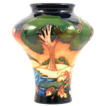 Emma Bossons for Moorcroft, a vase in the Evening Sky design.