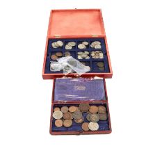 Collection of Queen Anne and later coins, some silver content.