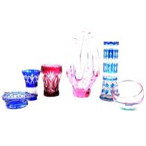 Val St Lambert and other glasswares.