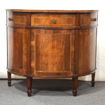 Edwardian mahogany demi-lune commode,