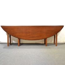 Modern mahogany wake / dining table,