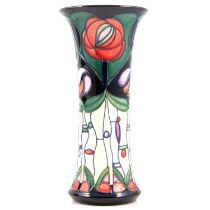 Rachel Bishop for Moorcroft, a Charles Rennie Mackintosh Tribute vase.