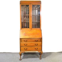 Edward mahogany bureau bookcase,