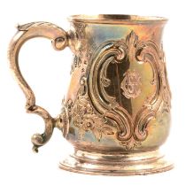 Silver mug, 18th century,