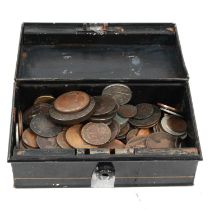 Collection of mainly British coins, William III onwards, some silver content.