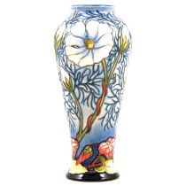 Rachel Bishop for Moorcroft, a vase in the Cosmos design.