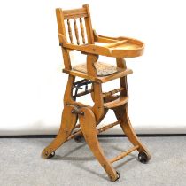 A child's metamorphic high chair.