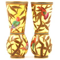 Pair of Coalport china vases,