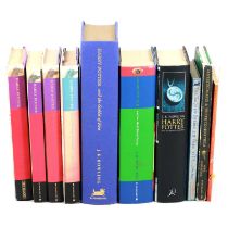 Ten Harry Potter books, mostly 1st or early editions,