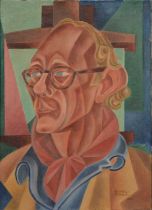 Alfred Gil Pleydell Pearce, Cubist portrait,