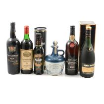 Assorted spirits and fortified wines