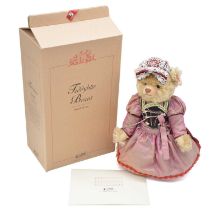Steiff teddy bear, Teddybar Braut / Bride, blond, 31cm, boxed with certificate.