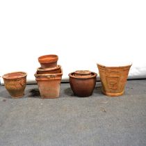 Quantity of assorted terracotta garden pots and planters