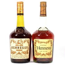 Hennessy Bras Arme, 1970s bottling, and another Hennessy cognac