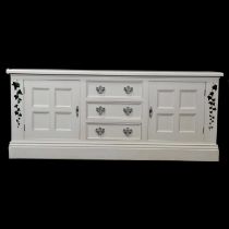 Contemporary white painted sideboard,