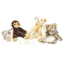 Steiff, four including Teddybar 32 Millennium teddy bear, 30cm etc