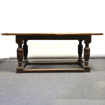 Joined oak and beechwood farmhouse table