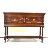 Jacobean style oak dresser base,