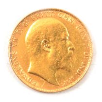 A Gold Full Sovereign Coin, Edward VII 1907.