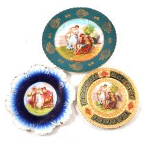 Eight assorted Royal Vienna decorative cabinet plates