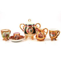 Collection of decorative Royal Vienna tableware