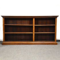 Pair of walnut bookcases,