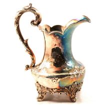 Victorian silver milk jug, Joseph & Albert Savory, London 1850.