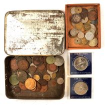 One box of 1920 and later British and foreign coins, some silver content.