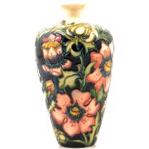 Shirley Hayes for Moorcroft, a vase in the Pheasant's Eye design.