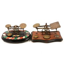 Two sets of postal scales,