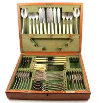 Canteen of plated cutlery,