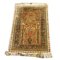 Fine Turkish silk prayer mat