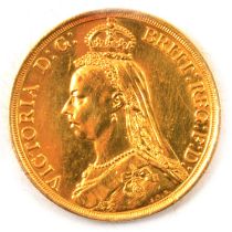 A Gold Double Sovereign Coin, Victoria 1887.