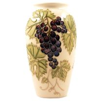 Sally Tuffin for Moorcroft a vase in the Grapevine design.